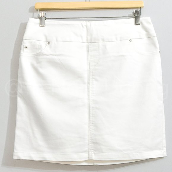 S.C. & CO Pants - S.C. & CO Ladies' Denim Skort White